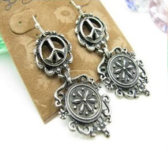 Peace Flower Earrings