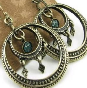 Peace Hoop Earrings