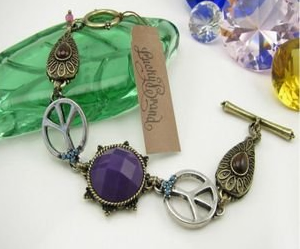 Lucky Brand Purple Peace Goddess Bracelet