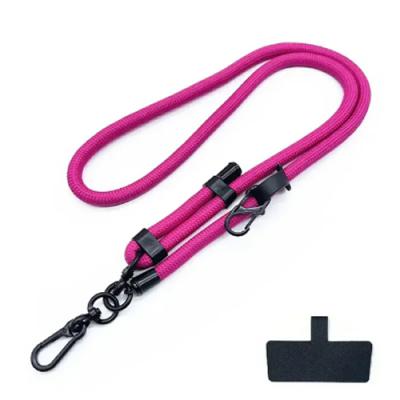 Clip Go Universal Phone Crossbody Lanyard Strap in pink with clip