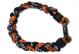 3 Rope Titanium Tornado Bracelet (Black/Orange/Black)