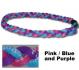 3 Rope Tornado Titanium Necklace (Pink/Purple/Blue)
