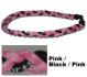 3 Rope Tornado Titanium Necklace (Pink/Black/Pink)