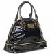 BETSEYVILLE by BETSEY JOHNSON Black Patent Tote 3