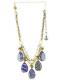 BETSEY JOHNSON In the Navy Lucite Drop Frontal Statement Necklace