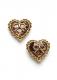 BETSEY JOHNSON Large Heart Stud Earrings