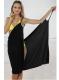 Black Open Back Cover up Beach Dress 2