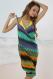 Geometric Open Back Cover up Beach Dress