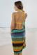 Geometric Open Back Cover up Beach Dress 2