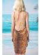 Snakeskin Open Back Cover up Beach Dress 1