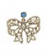 Betsey Johnson Crystal Bow Drop Earrings 1