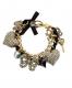 Betsey Johnson Pave Large Heart Toggle Bracelet