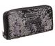 BETSEY JOHNSON Zip Around Glitzy Black Wallet