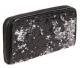 BETSEY JOHNSON Zip Around Glitzy Black Wallet 1