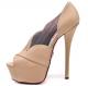 BETSEY JOHNSON Carrla Nude Open-Toe Platform Pump 1