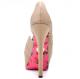 BETSEY JOHNSON Carrla Nude Open-Toe Platform Pump 2