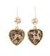 Betsey Johnson Heart Drop Earrings