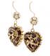 Betsey Johnson Heart Drop Earrings 1