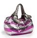 Betsey Johnson Stripe Me Out Pink Hobo 1