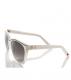 BETSEY JOHNSON Women's White Plastic Frame Sunglasses 1