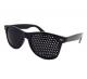 Black Pinhole Wayfarer Eye Glasses