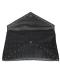 Black Skull Envelope Clutch Purse With Hematite Adornment 3