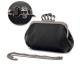 Black Skulls Knuckle Clutch Purse 1