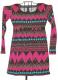 Bohemian Zig Zag Pullover Sweater Dress 1