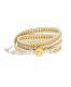 Chan Luu White Chain and Leather Wrap Bracelet 1