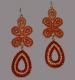 Dangle Orange Earrings