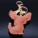 Chihuahua Dog Rhinestone Keyring