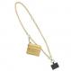 Clip Go Universal Phone Crossbody Gold-tone Metal Chain with pouch