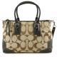 Coach Hampton Khaki/Black Signature Satchel