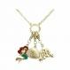 Mermaid Sandcastle Removable Charms Necklace