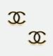 DC Gold-Tone Black Earrings