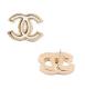 DC Gold-Tone Thick White Earrings 1