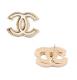 DC Gold-Tone Thick White Earrings 1