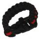 Fireman Red Line Paracord Survival Rescue Bracelet