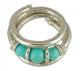 Flexible Wrap Turquoise Bead Bracelet 2