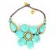 Handmade Turquoise Flower Bracelet