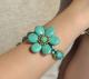 Handmade Turquoise Flower Bracelet 1