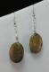 Hippie Chic Trendy Brown Wire Drop Earrings 1