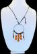 Hippie Chic Trendy Dream Hoop Necklace with orange nuggets