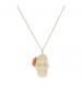 Ivory Skull Rose Necklace 1