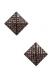 JLC Bijoux CZ Black Pyramid Stud Earrings