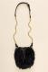 JUICY COUTURE Pouchette Black Chiffon Bag  1