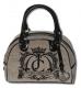 JUICY COUTURE Grey Bowling Bag Velour Handbag