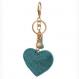 Lake Blue Heart Rhinestone Keyring