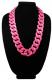 Neon Pink Long Shelby Necklace