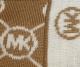 MICHAEL Michael Kors Camel And Cream Wool 'MK' Reversible Scarf 1